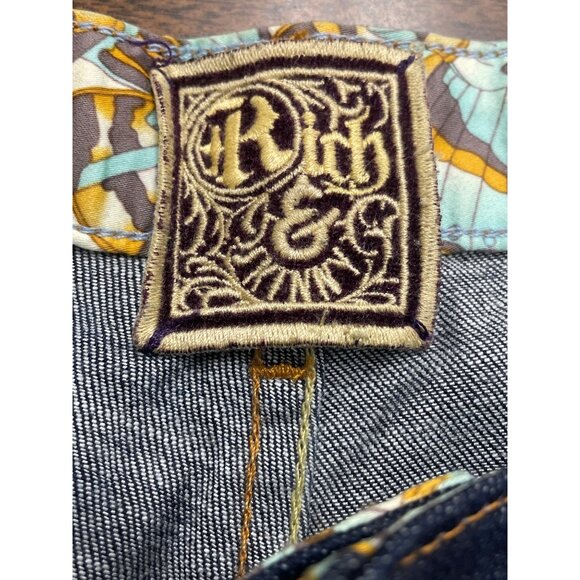 Rich & Skinny Women Dark Wash Stretch Jeans Straight Leg Comfortable Fit Sz 28 - Picture 7 of 10